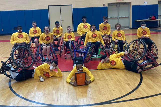 Bennett Blazers team photo.