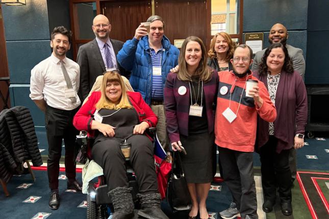 Pictured: Back Row - Dr. Ben Schindel, Dr. Bradley Schlaggar, Alex Barnes, Jennifer Falter, Kenneth Williams Front Row - Tracy Wright, Emily Arneson, Matthew Plantz, Dr. Christina Love