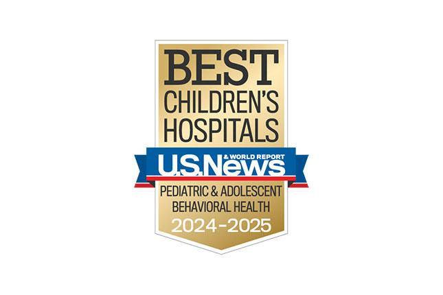 Best Children's Hospitals U.S. News & World Report. Pediatric & Adolescent Behavioral Health 2024-2025.