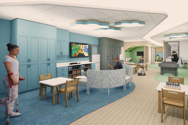 Story about grant to renovate patient recreation space