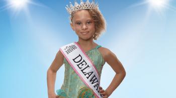 Kailyn photographed after winning the Little Miss Delaware 2018 pageant