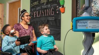 Patients enjoy using the Starlight Fun Center