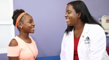 Patient Tashamere with Dr. Eboni Lance