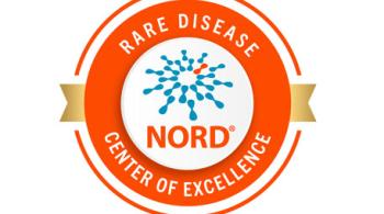 NORD Rare Disease Center of Excellence badge. 