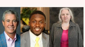 The headshots of Joshua C Becker, Van Brooks, and Dr. Michelle Melicosta