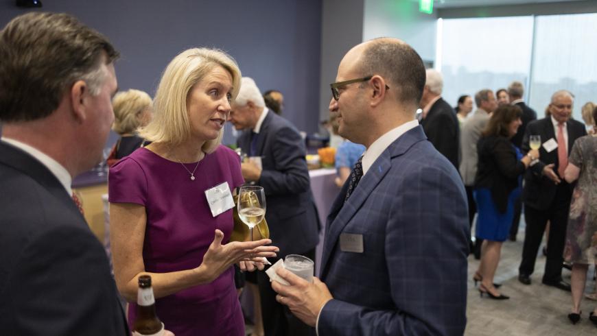 Guests enjoying reception