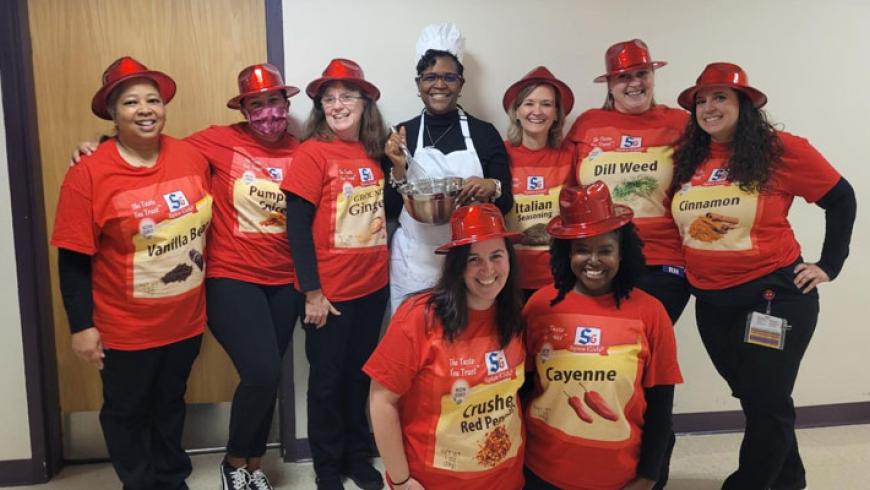 Top: Tamara Washington, Kyra Williams, Nona Davis, Shellie Williams, Elizabeth Dipietro, Natalie Bednarek, Jaclyn Greeson Bottom: Megan Mowbray, Breanne Cobbins