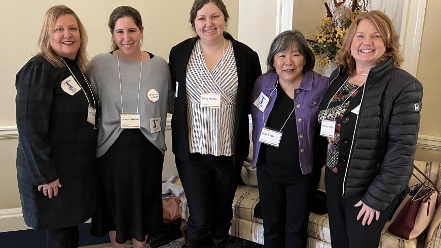 Pictured: Maureen van Stone, Hannah Walcoe, Tracy Hincke, Dr. Miya Asato, Jennifer Falter