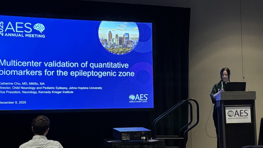 Dr. Catherine Chu gives a presentation at AES Conference 2025.