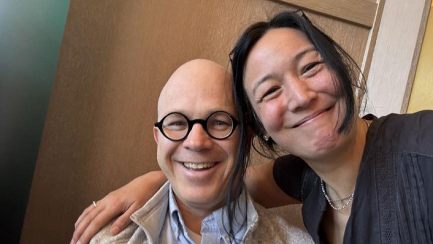 Dr. Catherine Chu and a fellow attendee of the AI-EEG Conference