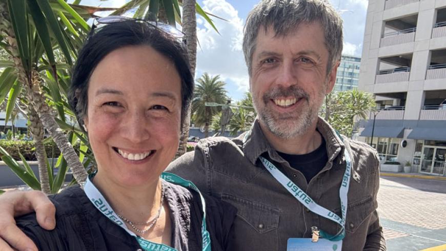 Dr. Catherine Chu and Dr. Mark Kramer at the AI-EEG Conference