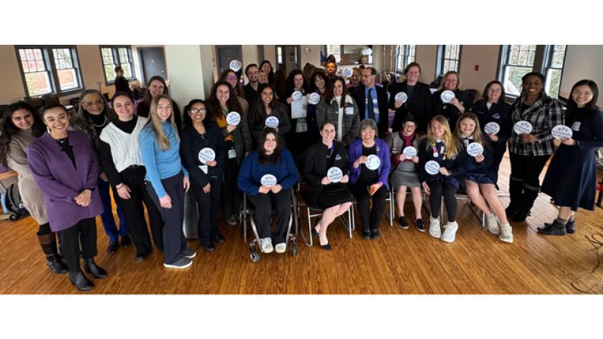 A large group photo at Developmental Disabilities Day at the Legislature.
