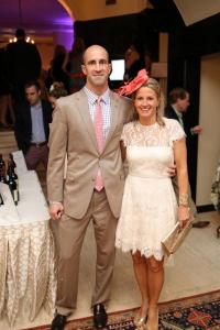 Matt and Dulany attend the inaugural Hats & Horses in 2016.